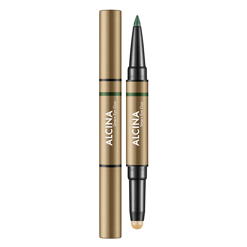 Alcina - Očné tiene a kajalová ceruzka v jednom Smart Eye Duo - Golden green