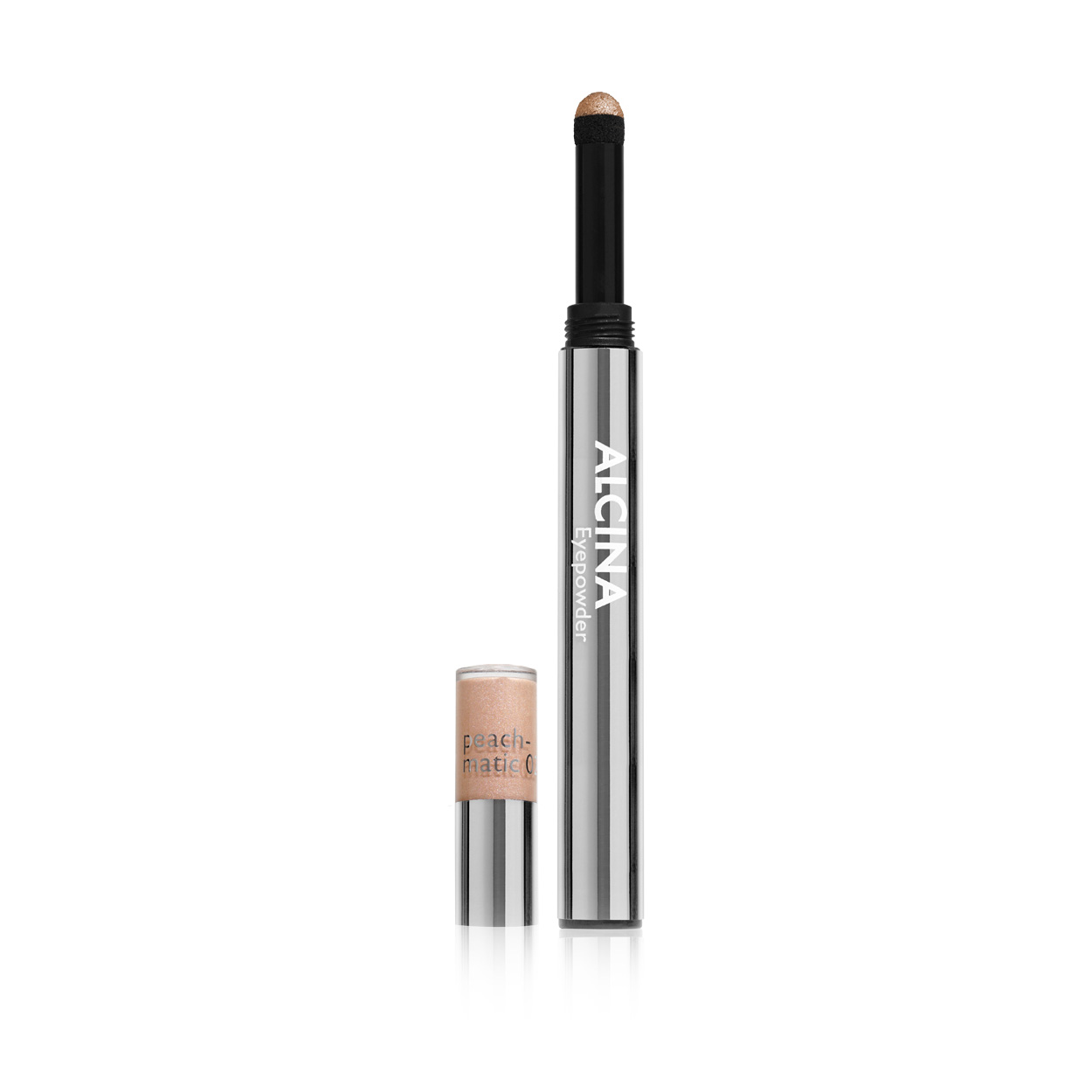 Alcina - Púdrové očné tiene v ceruzke Eyepowder - Peach-matic