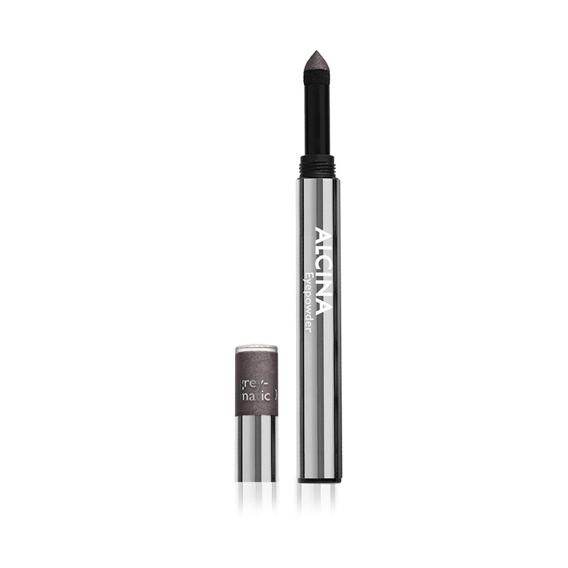 Alcina - Púdrové očné tiene v ceruzke Eyepowder - Grey-matic